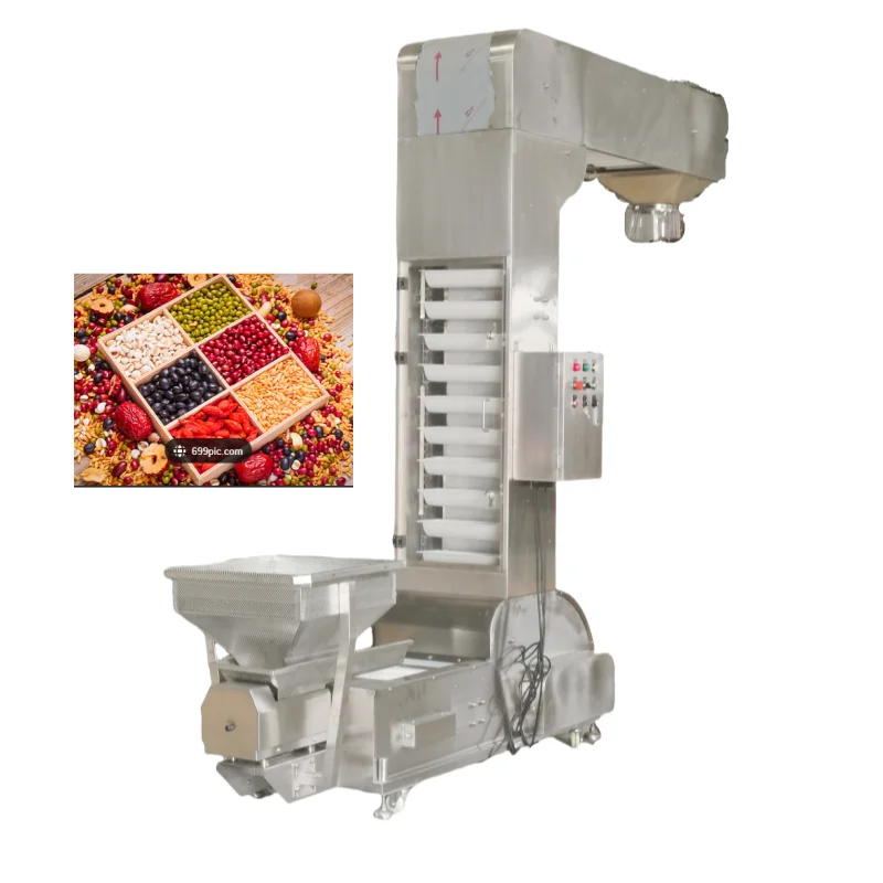 High Quality Z Type Bucket Elevator Food Grade PVC New Steel Product Conveyor Rubber Motor Bearing Gearbox Engine PLC Food