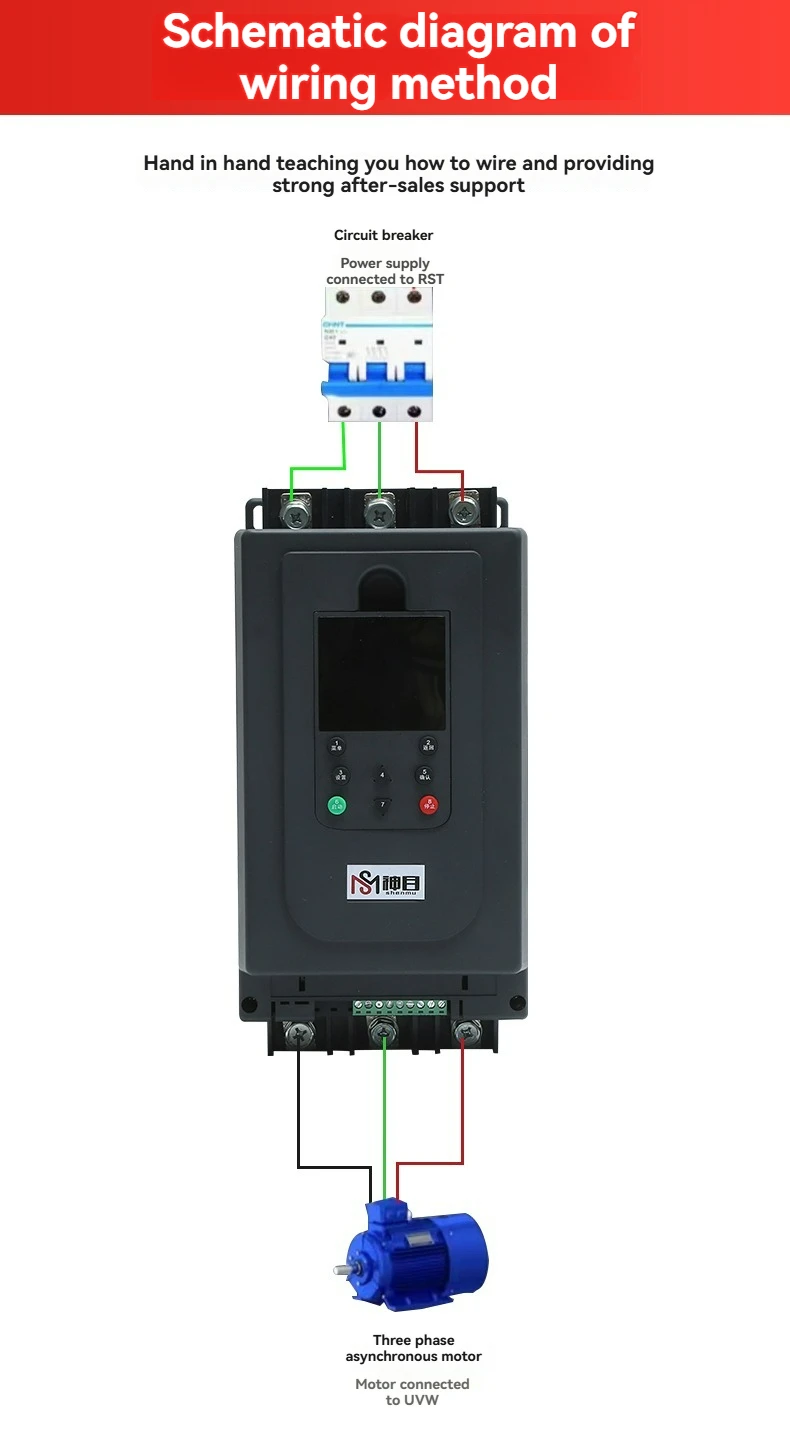 380V 1.5kw HL7000 Single Phase to 3 Phase Inverter AC Variable Frequency Drive Converter VFD