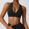 hollowing out bra black