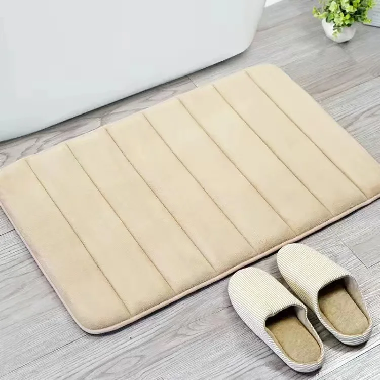 Thickened Memory Sponge Carpets Memory Foam Bath Mat Super Absorbent Anti-slip Mat Quick Dry Soft Mat for Shower