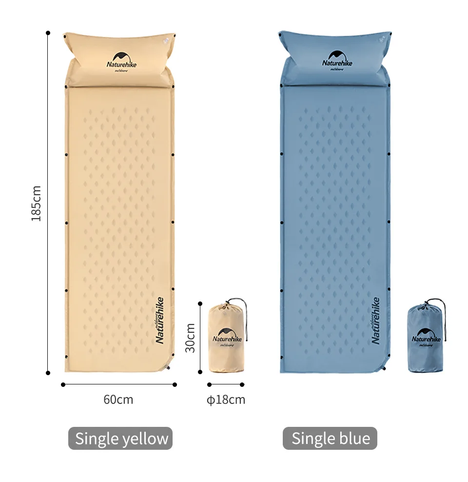 Naturehike Outdoor Single Double Selfinflate Sleeping Pad Splicing