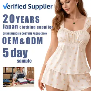 Sexy Women's Elegant Soft Satin Lace Nightgown Pajama Front Logo Floral Pattern V-neck  Quick Dry Machine-Washable