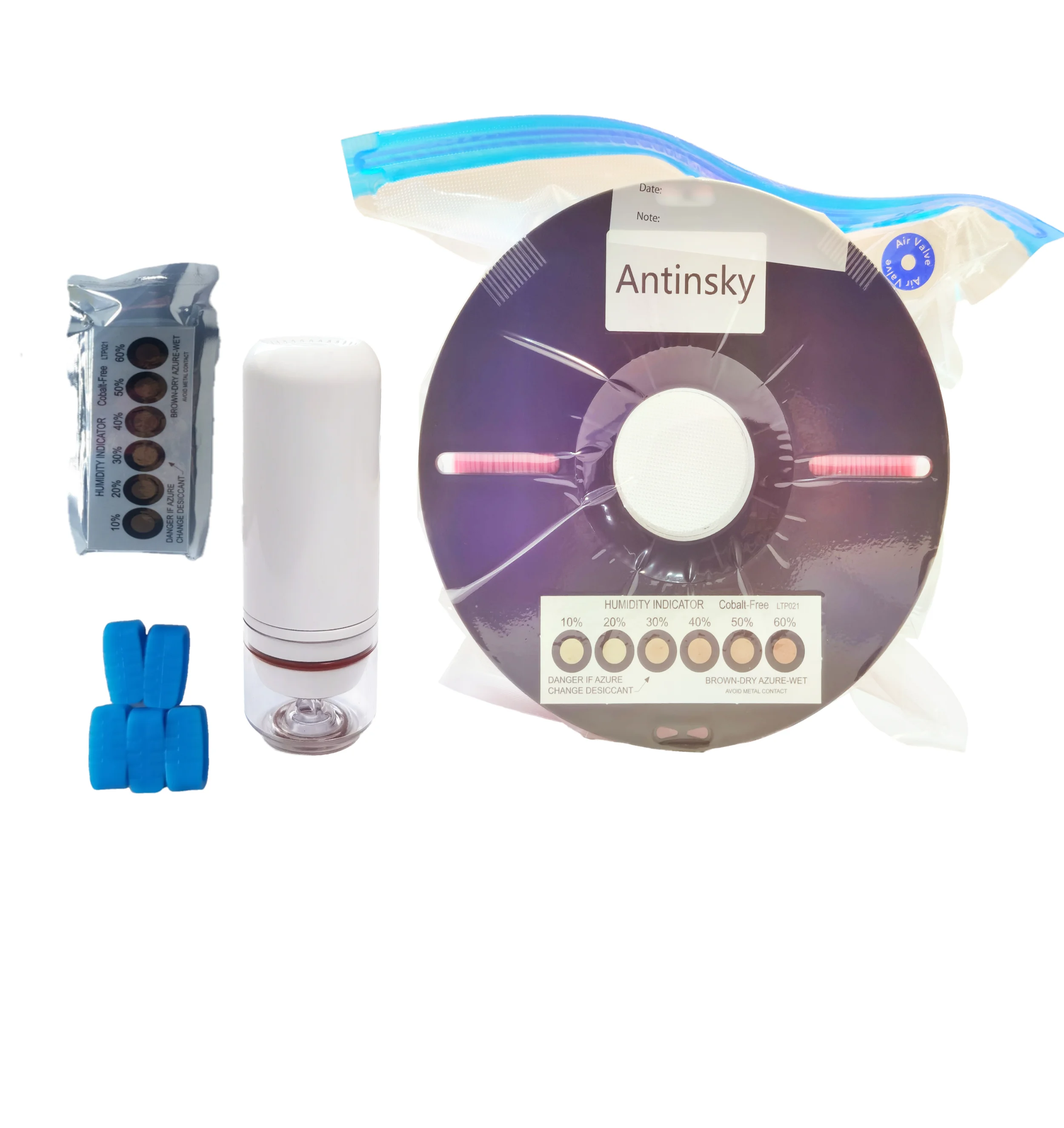 antinsky vacuum bag for filament storage