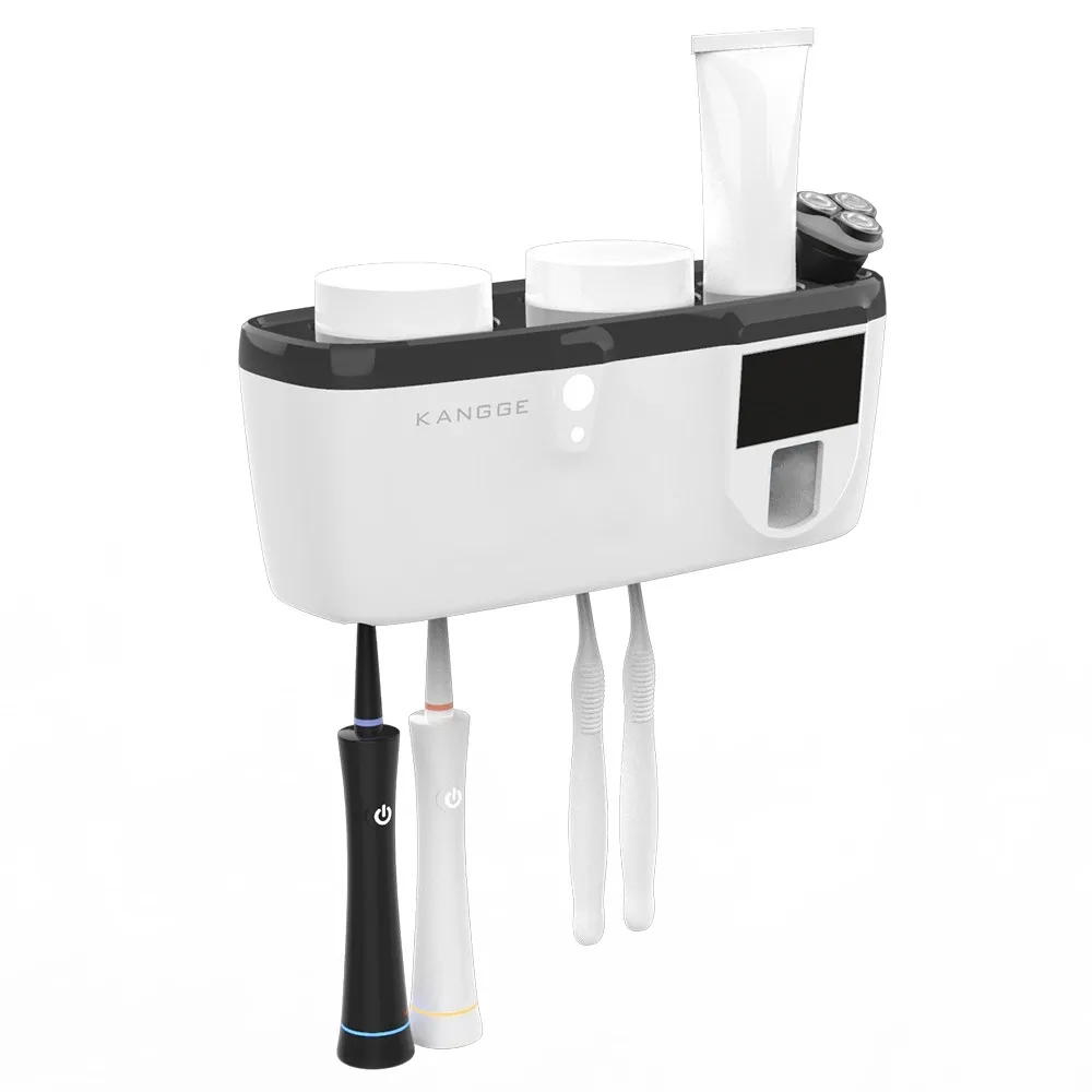 Настенный 3 в 1 держатель для зубных щеток UVC, легкий стерилизатор, дезинфицирующее средство для зубных щеток