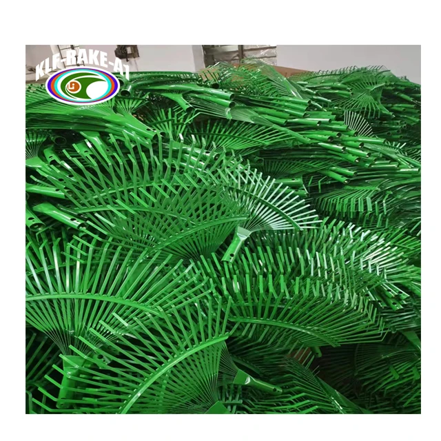 22 Teeth Metal Steel Gardening Rake for Collecting Grass Lawn Leaf