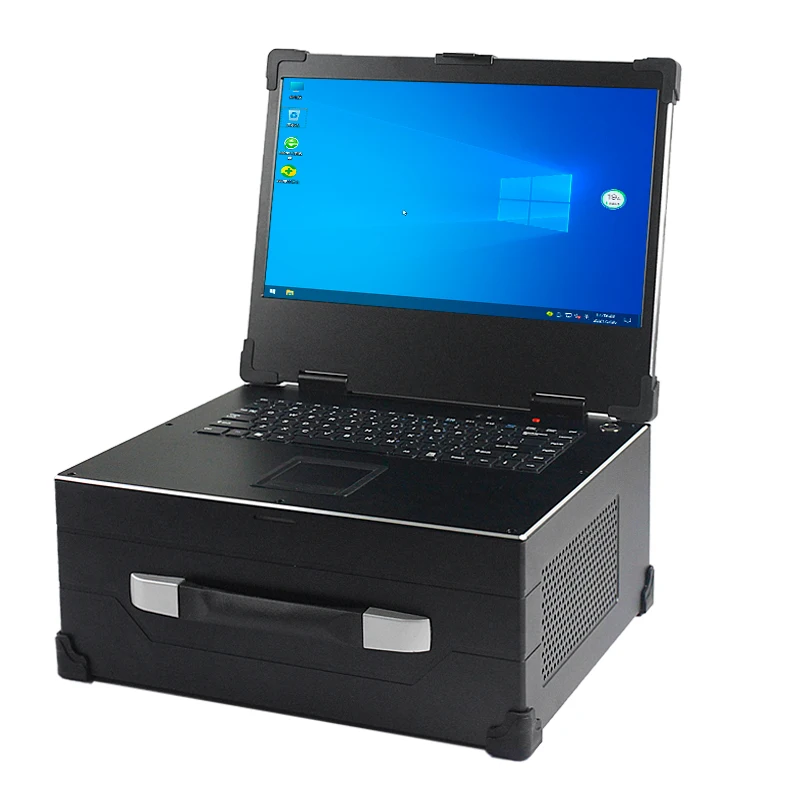Factory OEM Industrial Computer Chassis 16.1 Inch LCD Display Portable Laptop Computer Case