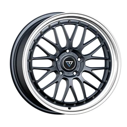 VLF-P05 18 дюймов матовый черный машина для губ гоночный автомобиль колёса 5X112 ET42 CB66.56 потоком формируя 5 отверстий брелок для автомобильных ключей, колесные диски