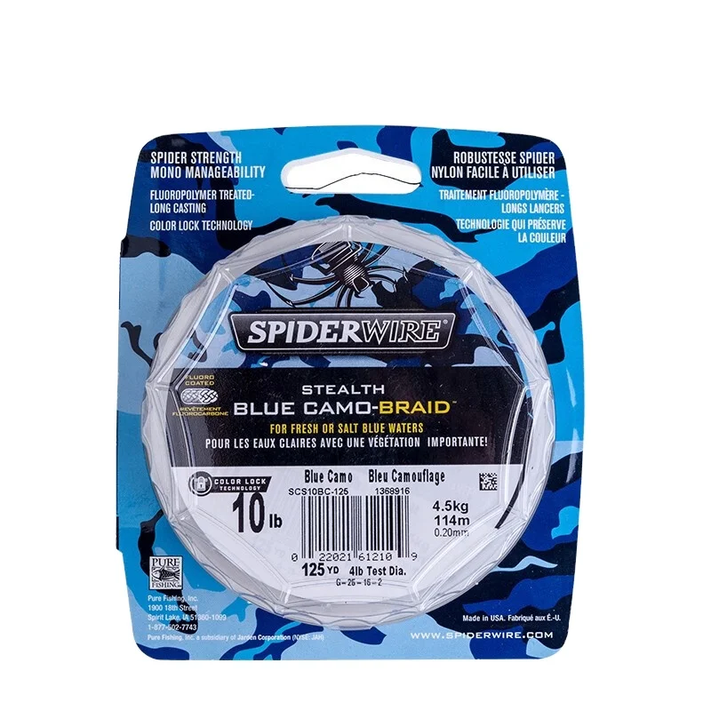 100% original spiderwire stealth blue camo