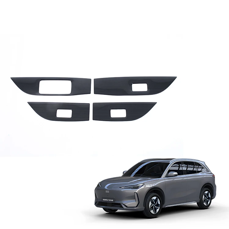 Penutup Tingkap Tempat Letak Tangan LHD Meningkat untuk Aksesori Geely EX5 Suis Tingkap Keluli Tahan Karat Panel Penutup Trim Aksesori Dalaman