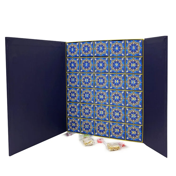 Custom 30 Activities Ramadan Advent Calendar Paper Box Eid Gift Box Calendars