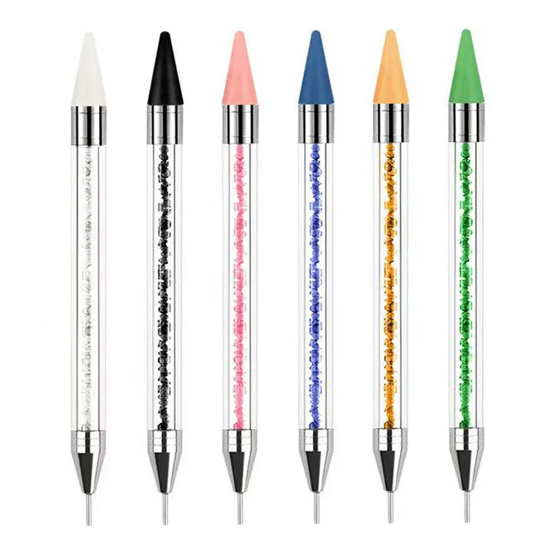 One Or 5pcs Nail Art Wax Pen Nail Rhinestone Picker Pencil Gem Crystal Pick  Up Tool For Beauty Nail Art Tools - AliExpress