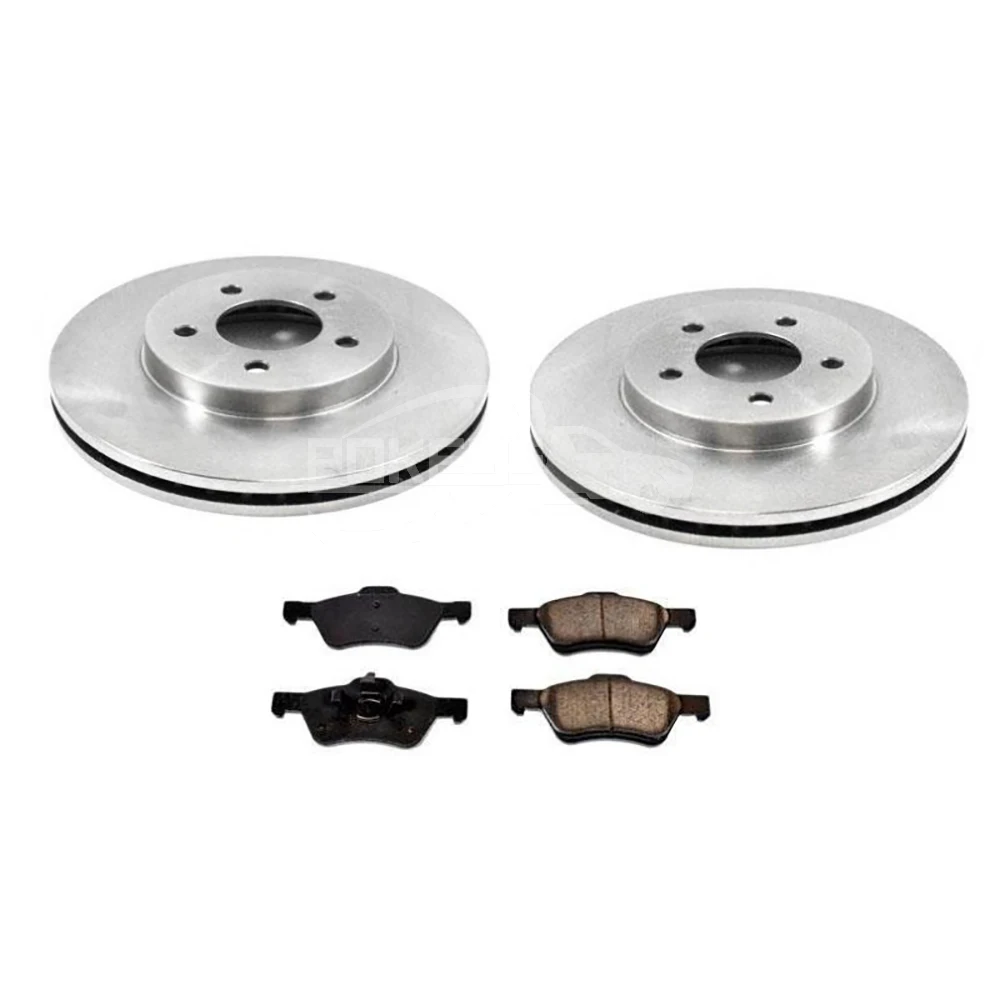 POKESS China Brake Disc 5L8Z1125AA AL8Z1125A 2U2Z1V125GA Front Brake D... — 4