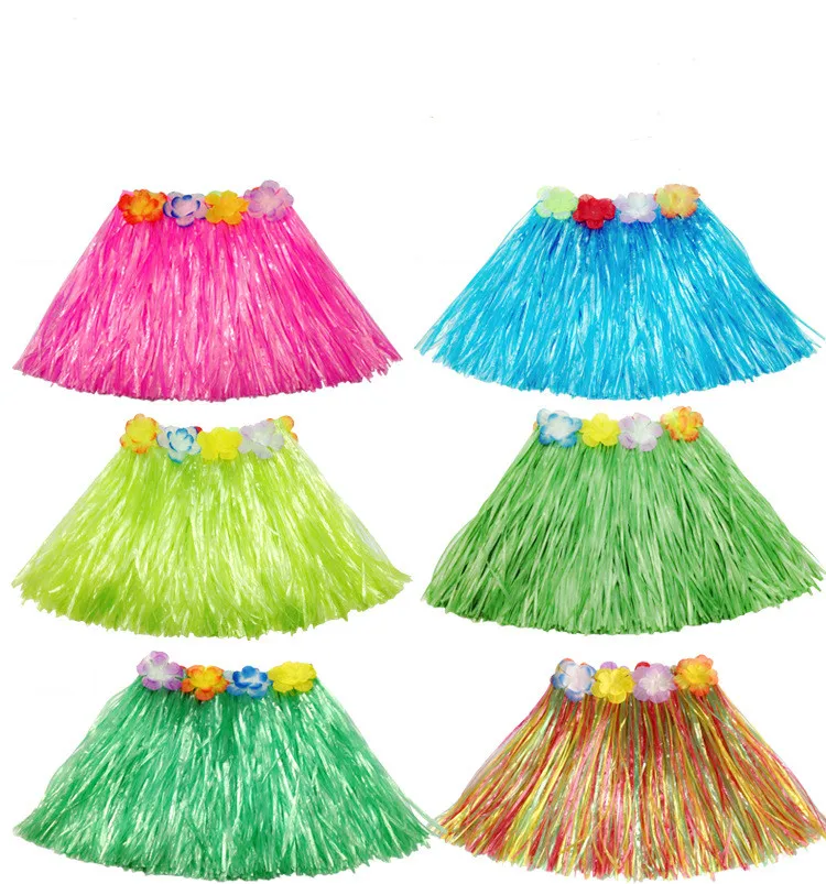Luau Party Grass Hula Skirt – One Size Fits Most, 36x30 Inch, Nylon Green Skirt