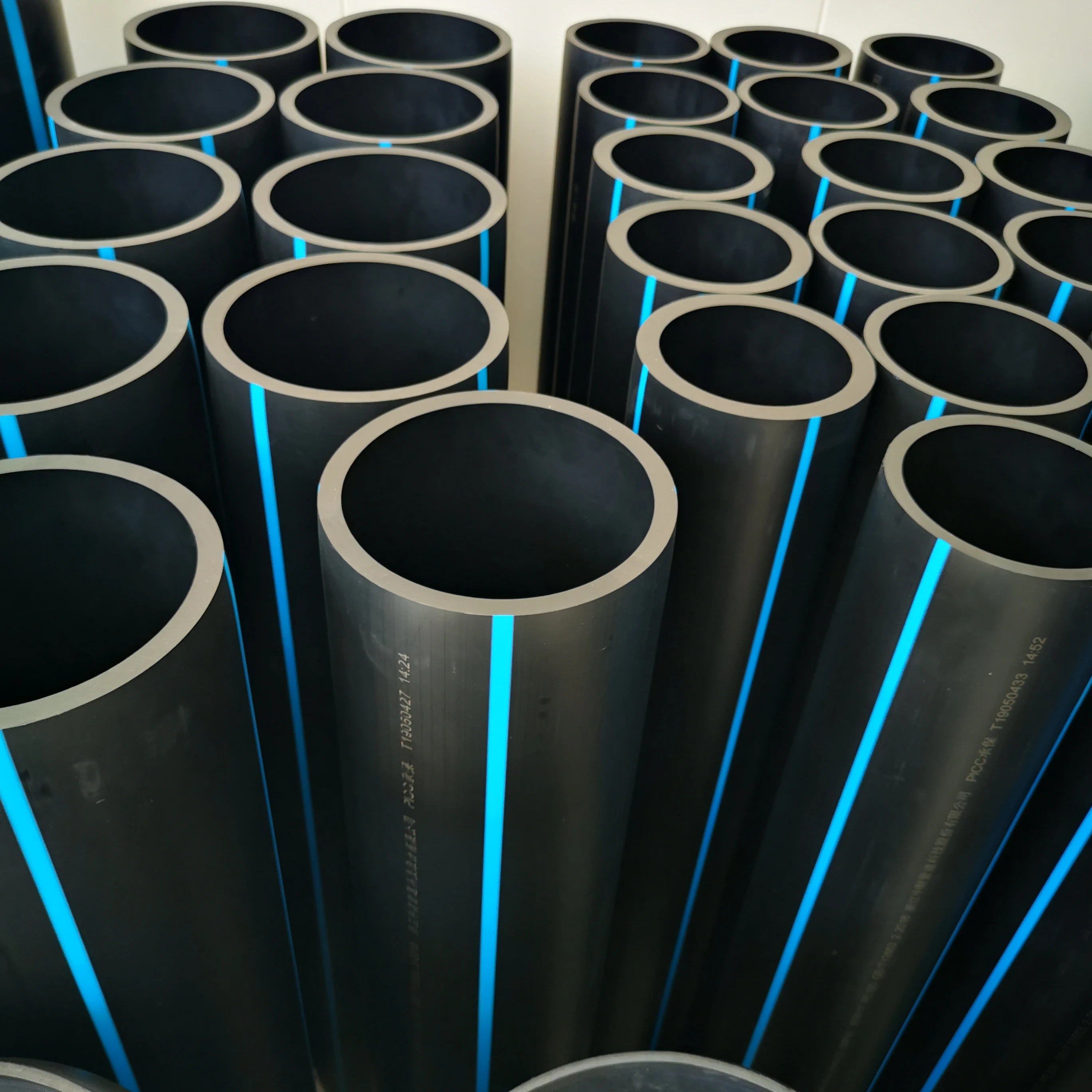 HDPE  Water Pipes for Irrigation High Pressure PE Material for Water Supply and Drainage