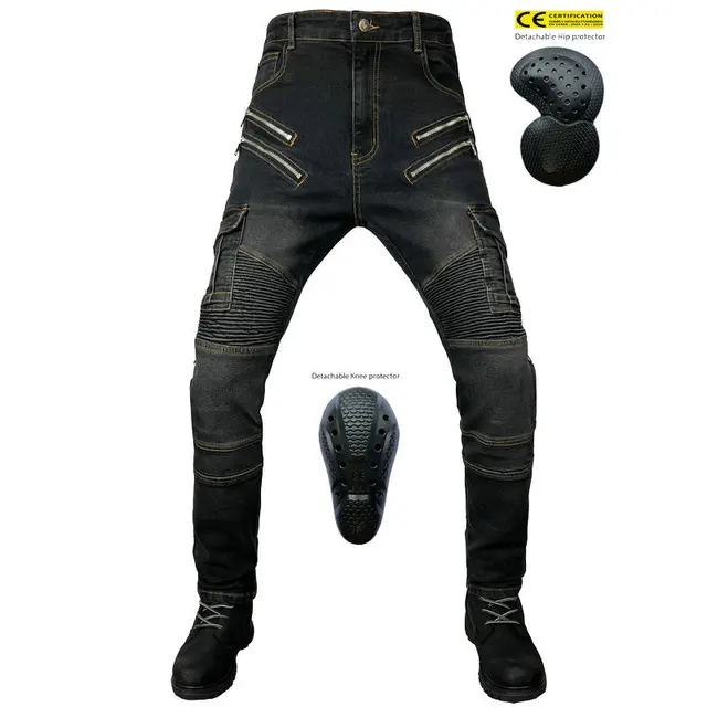 New Motorcycle Jeans Men's Motorcycle All Season Fall Protection Pants Motorcycle Riding Casual Racing Pants.
