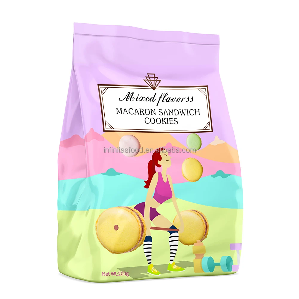 Premium Snacks Exotic Snacks Cream Biscuits and Cookies Cream Filled Biscuits Sandwich Macron Cookies