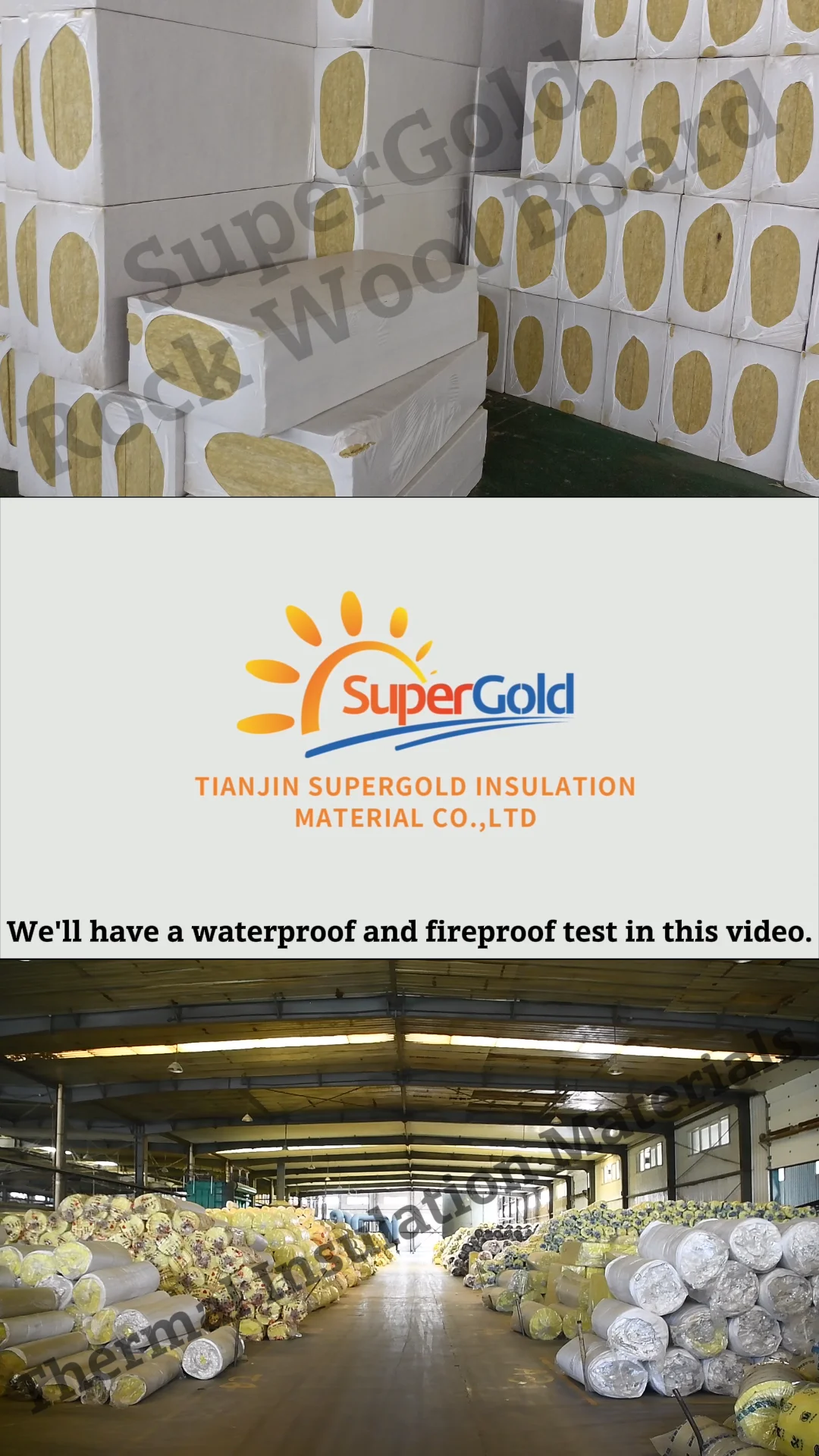 Supergold Mineral Wool Thermal Insulation Materials Aluminum Foil Faced ...