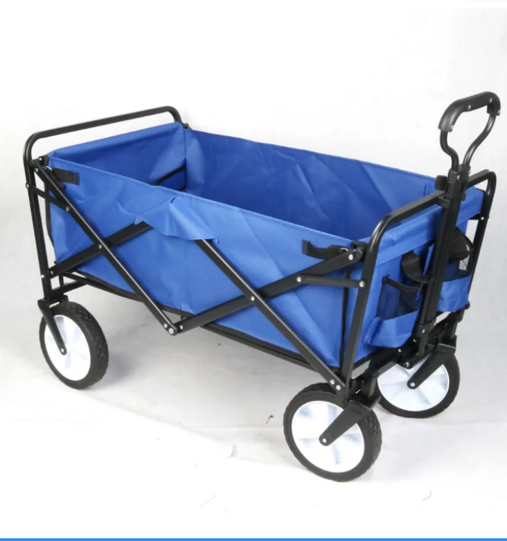 Manufacturer garden cart beach folding wagon heavy duty outdoor foldable wagon easy carry