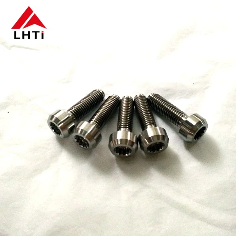 Ti6Al4V Grade 5 Titanium Hardware Stock Size M7 x 32mm Titanium Split Rim Bolts for BBS Wheels