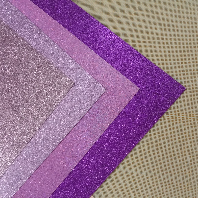 250g A4 One Side Diy Material Decoration Glitter Paper Sheet Color