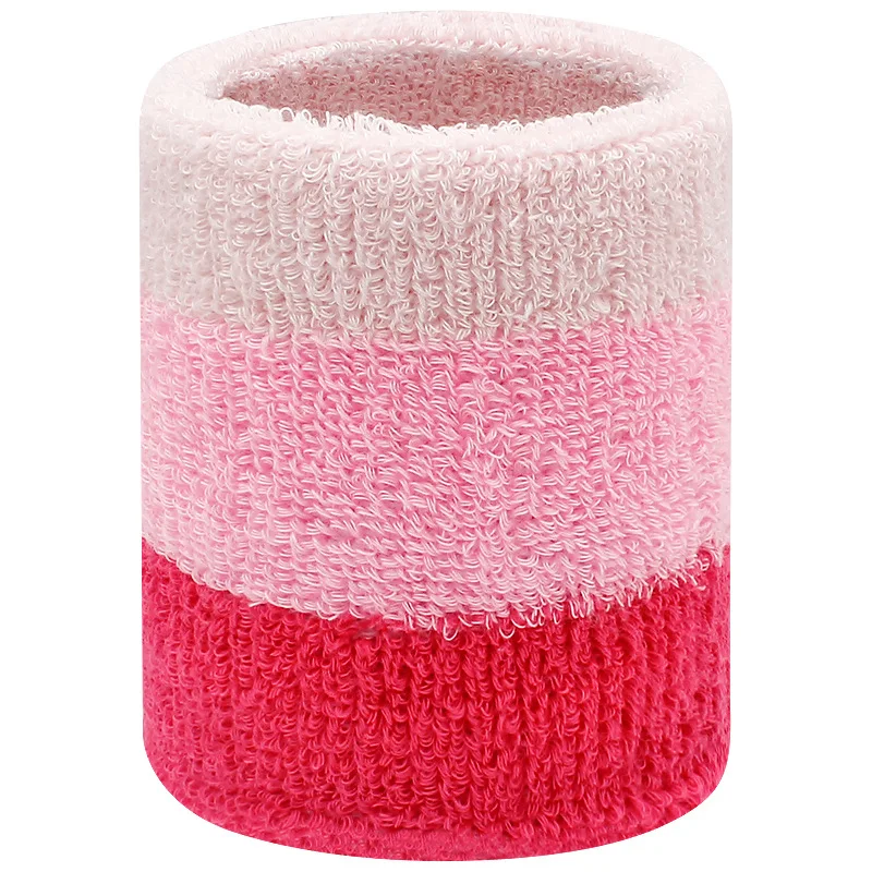 Custom Logo Embroidery Sweatbands Tennis Basketball Terry Cloth Wrist