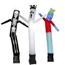 inflatable tall man air dancer with blower 6m inflatable sky tube wind air dancer halloween