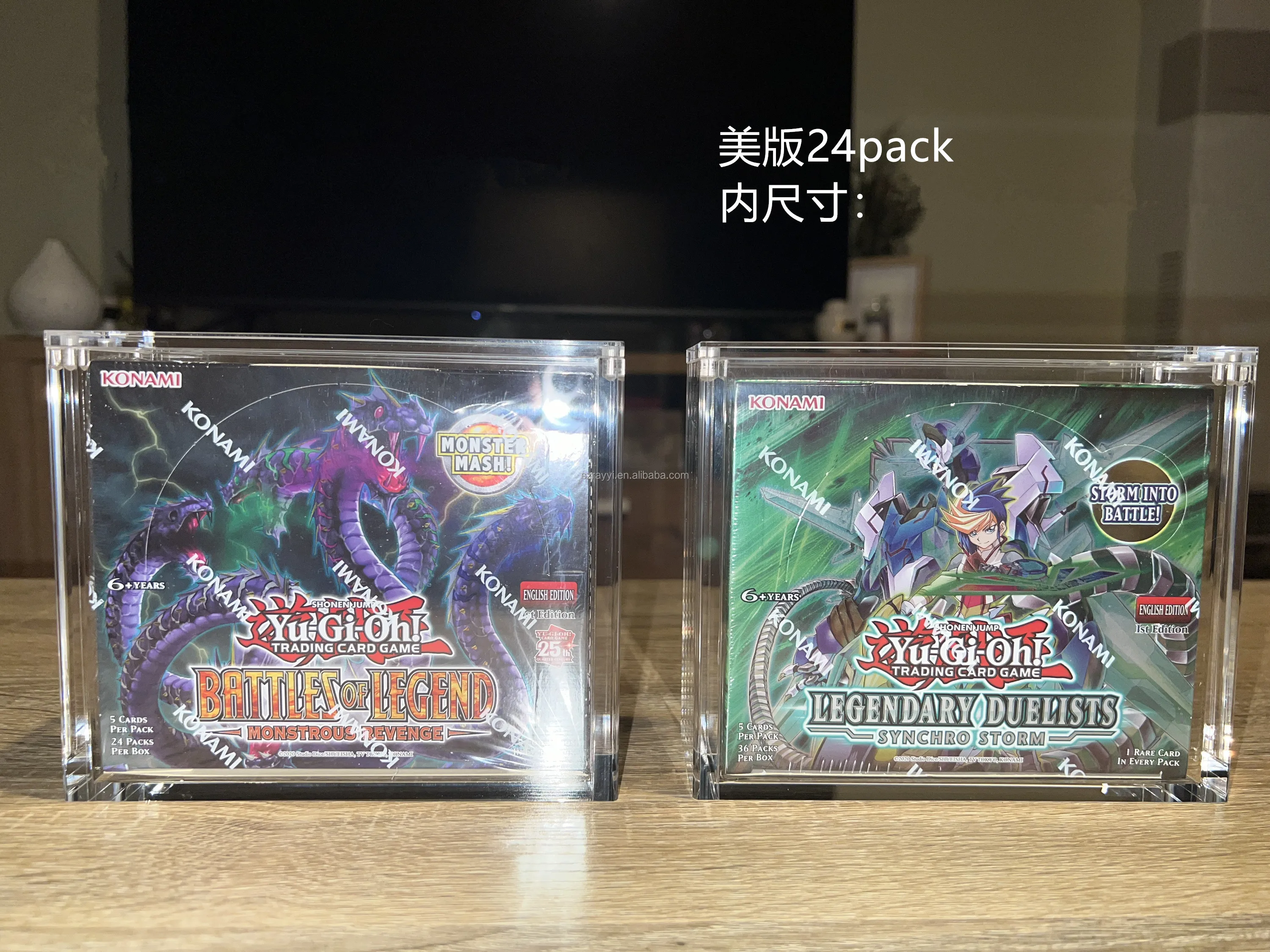 RAY YI Factory Direct Sales - Clear Acrylic Yugioh Box Display Case