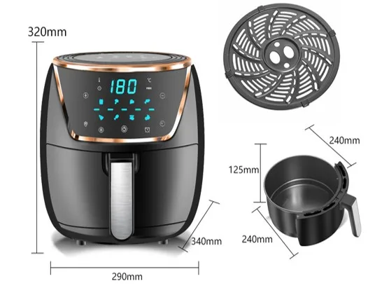 Tefal easy fry mega 75l xxl air fryer ey855d