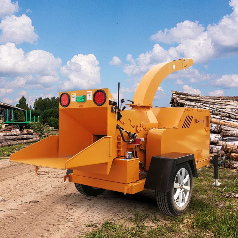 Садовая дробилка для веток мобильная многофункциональная бензиновых и дизельных