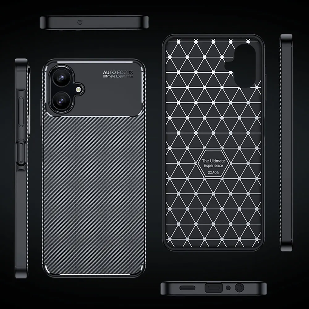 Laudtec Sjk788 Carbon Fiber Texture Phone Case Thin Shell Simple Business Skin Friendly Anti-Fingerprint For Samsung A06