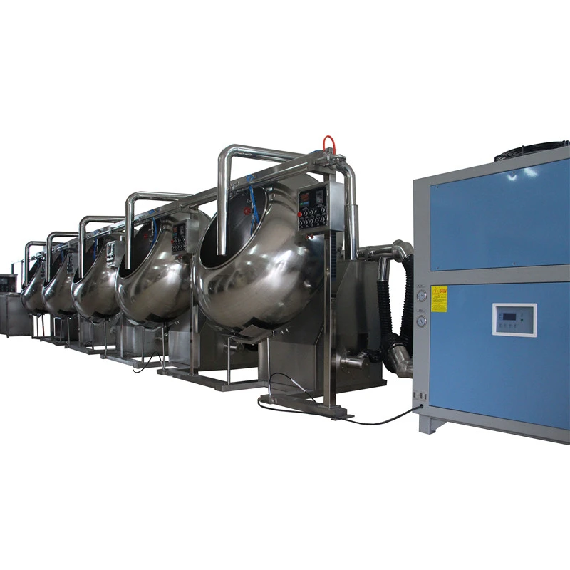 Профессиональная автоматическая машина для нанесения шоколадного покрытия