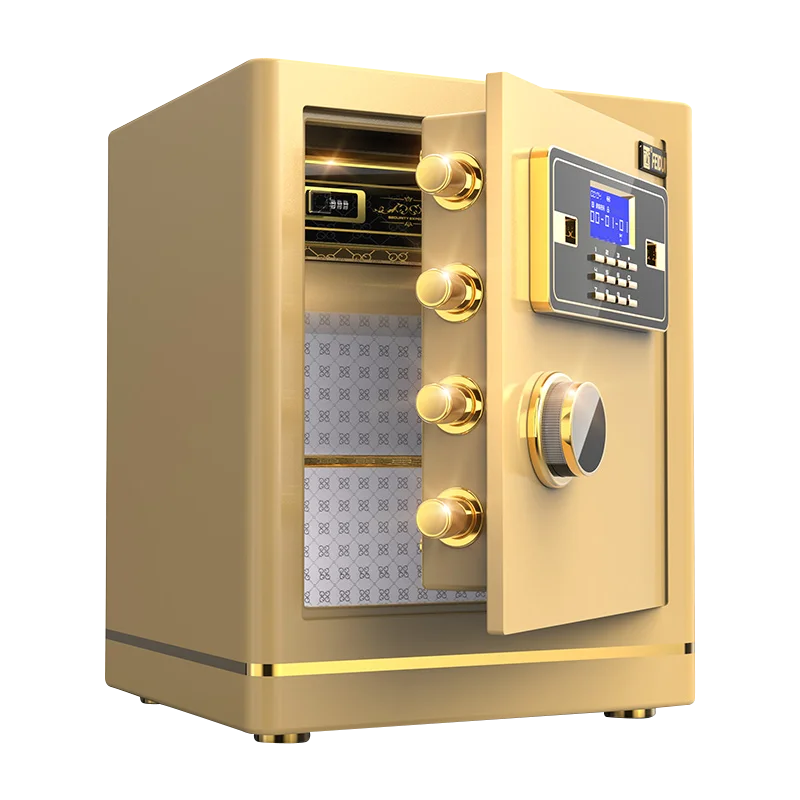 XBT- 45 Fingerprint 2020 Office Automatic Digital Strongbox Security Fireproof Safe Box Coffer Money/jewelr Solid Steel