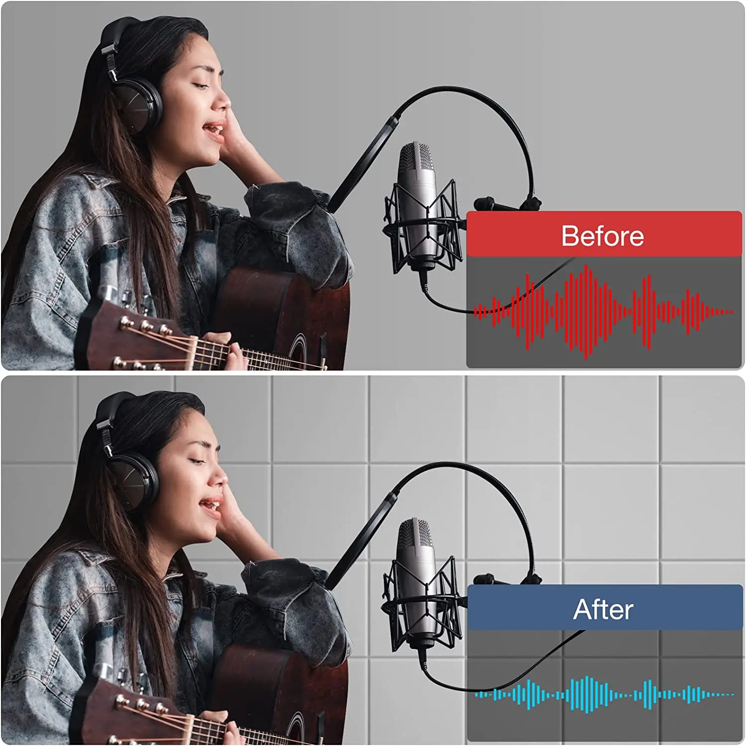 Белая высокоплотная войлочная прокладка из полиэстера с защитой от звука, шестигранные самоклеящиеся акустические панели для поглощения шума