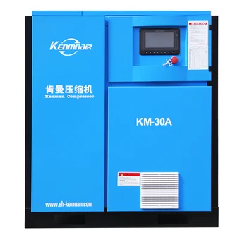 Advanced technology hot selling single stage 220V/380v 50hz 22kw screw type air compressor machine for electricity