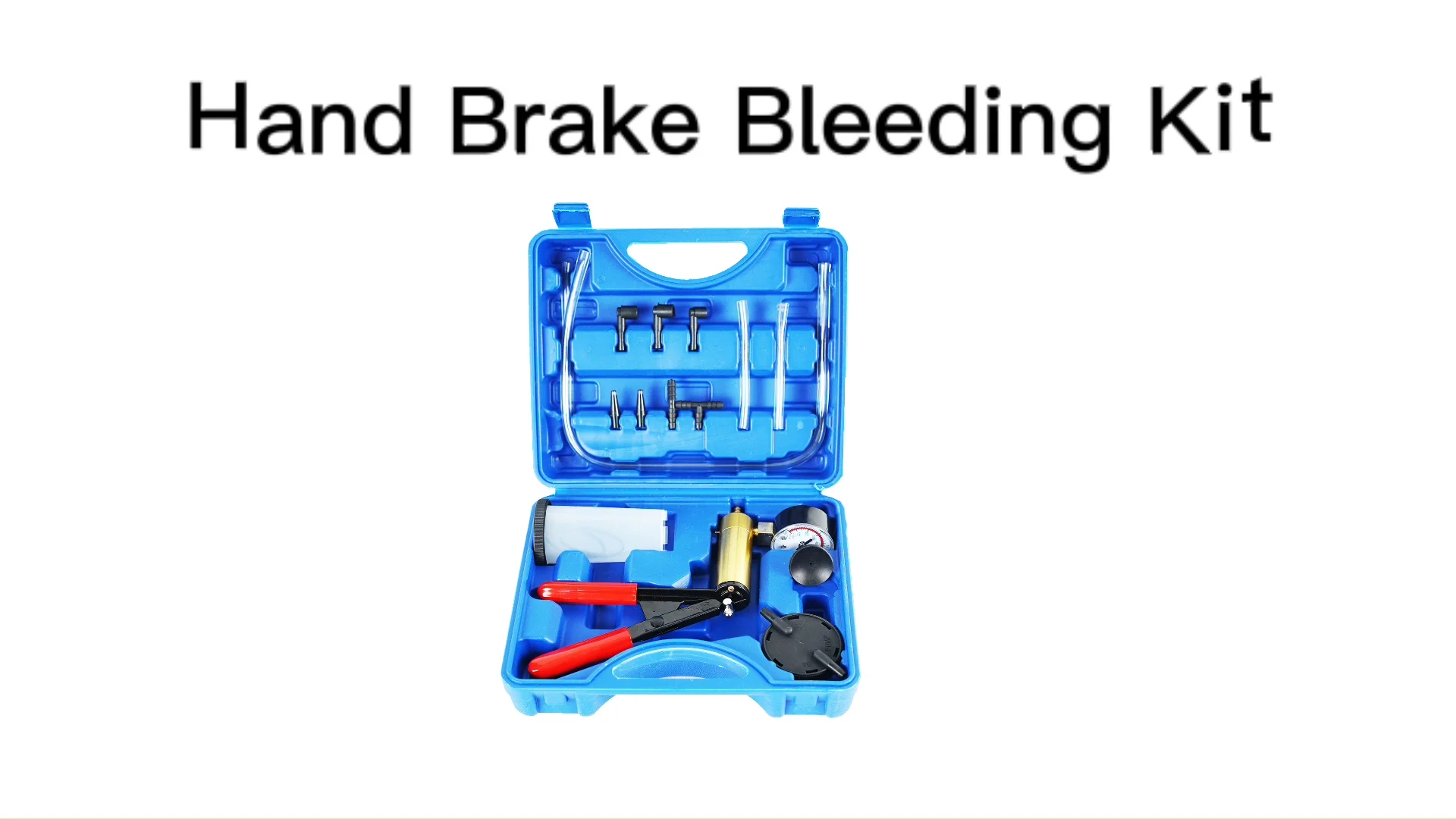 2 In 1 Brake Bleeder Kit Red Box With Hand Held Vacuum Pump Tester Brake Clutch Bleeder Tools