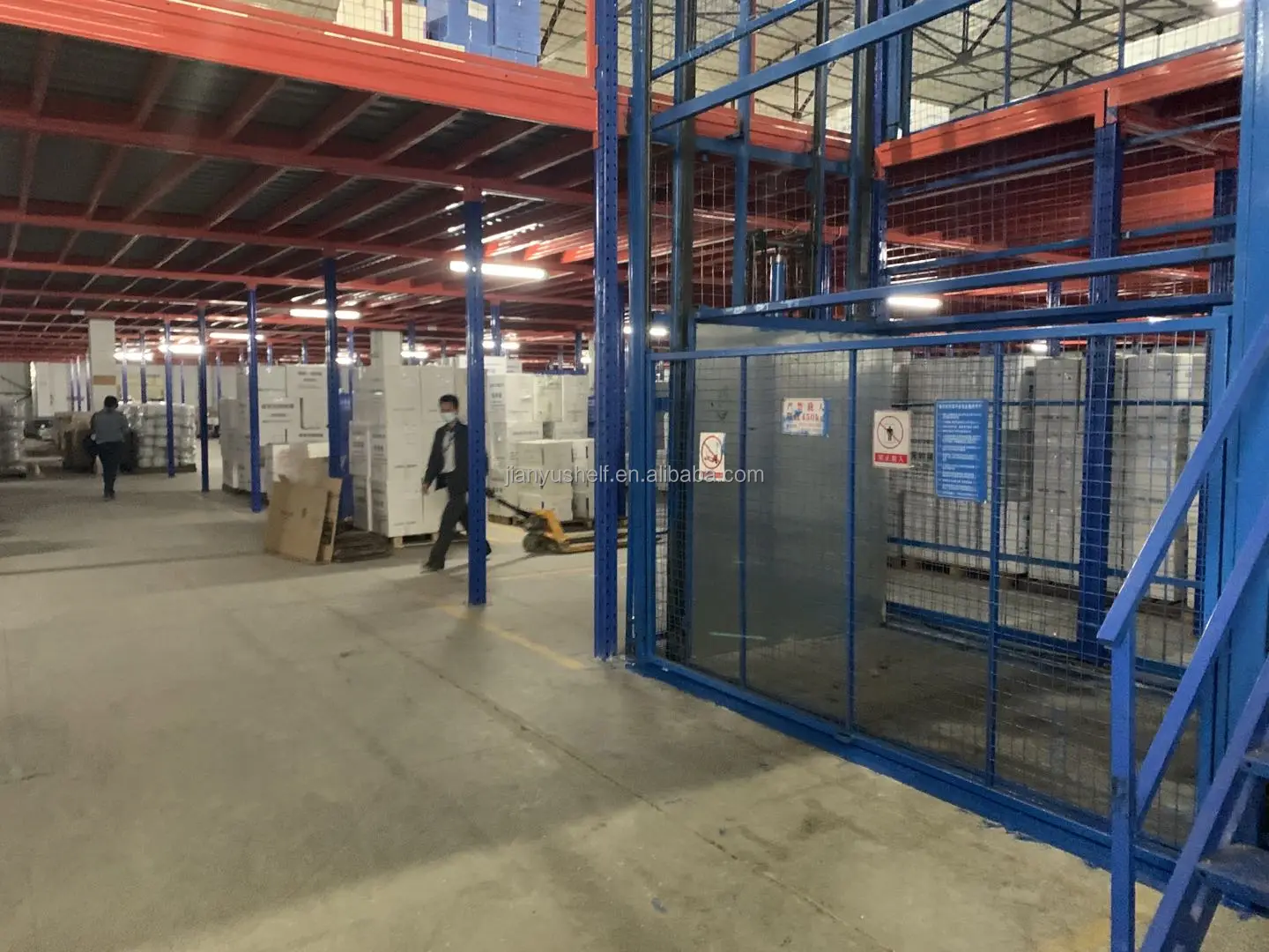 Heavy Duty Steel Mezzanine Floor System Customized High Density Industrial Manufacturers Warehouse Storage Mezzanine Platform factory