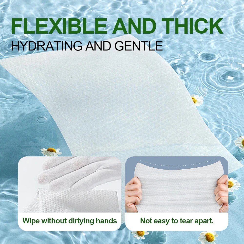 Soft Thick Material Detail Close-up texture of thick and soft baby wipe material