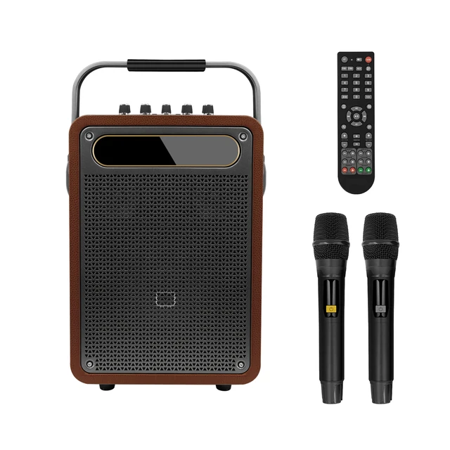 2025 Muzze Factory Wireless Bt  Karaoke Speaker  100W High Power US Local Store Home Karaoke Wireless  Loud Machine 2 Microphone