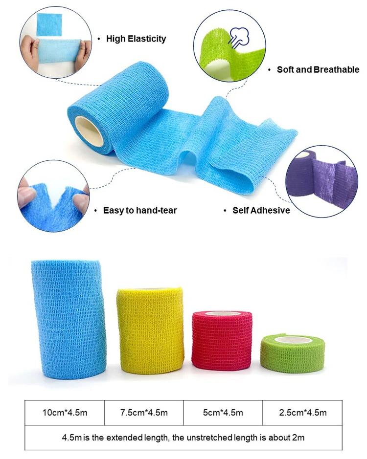 Adhesive Cohesive Bandage Cohesive Bandage Adhesive Elastic Cohesive