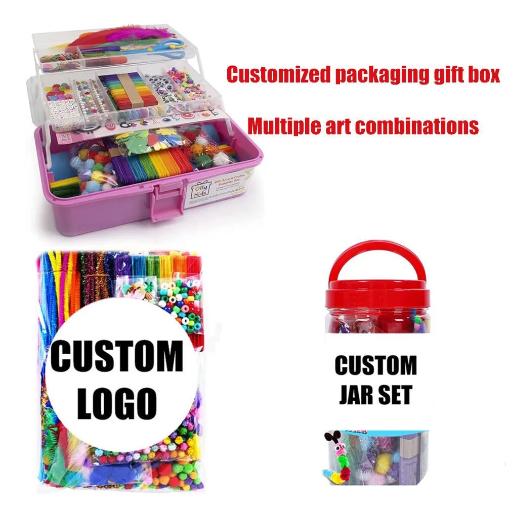 1500+ Arts And Crafts Supply Library Diy Kids Girls Boys Craft Kits For Kids Craft Kits For Kids