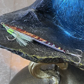 Factory Price High Quality Lead Metal Jig Lure Artificial Hard Bait with Hooks 60g Bare Plate – Metal Jig – view 5