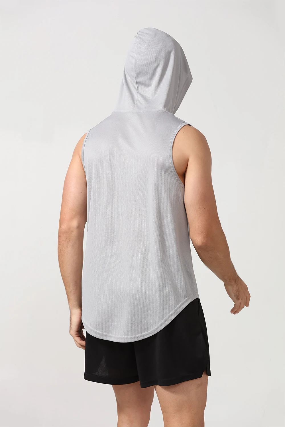 Men's Streetwear Workout Hooded Tank Tops Sports Body Building Stringer ...