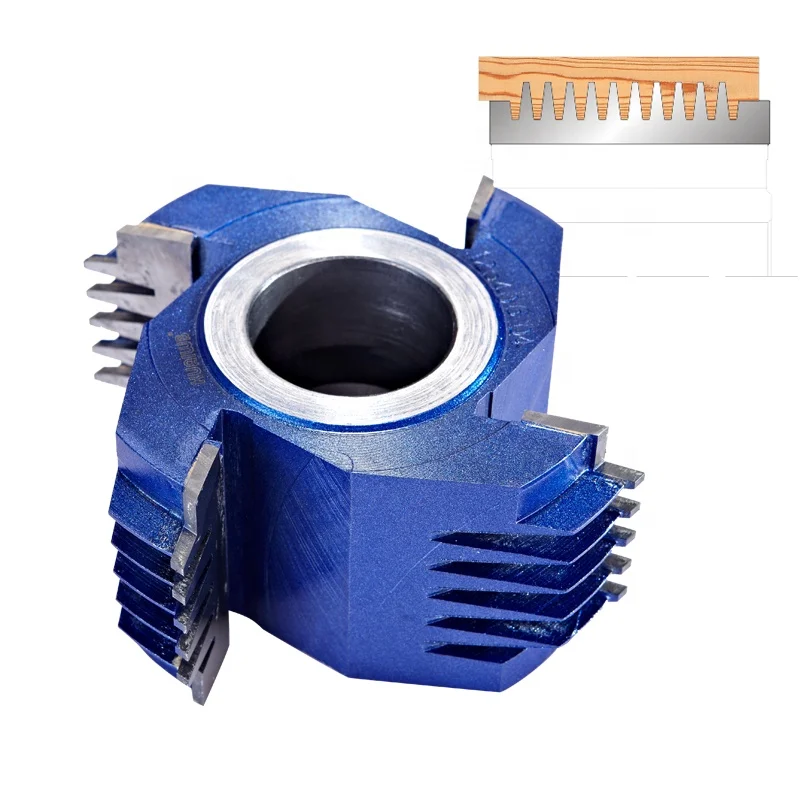 KWS Finger Joint Shaper Cutter for Woodworking Spindle Moulder Cutter Head Hight Quality with 4 Wings