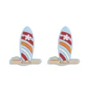 Surfboard Silicone Focal Beads Pastel Blue SA269