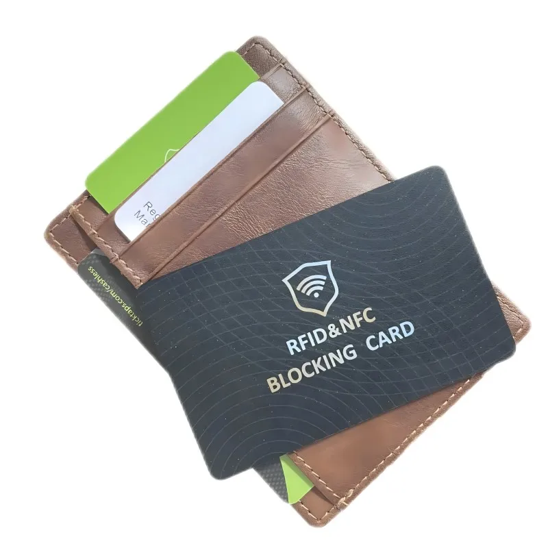 RFID Blocking Card for Travel - Bluetooth Find My Asset Tags and Labels NFC Signal Blocker & Wireless Charger
