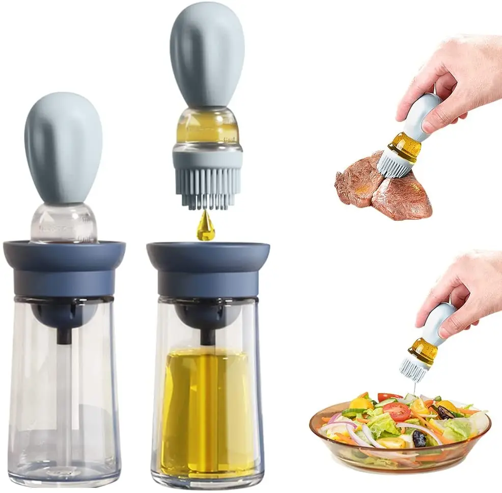 Glass Olive Oil Dispenser with Brush 2 in 1 - AggPo Wholesale