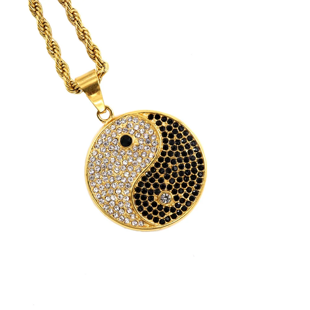 Buy Hip Hop Stainless Steel Black And 