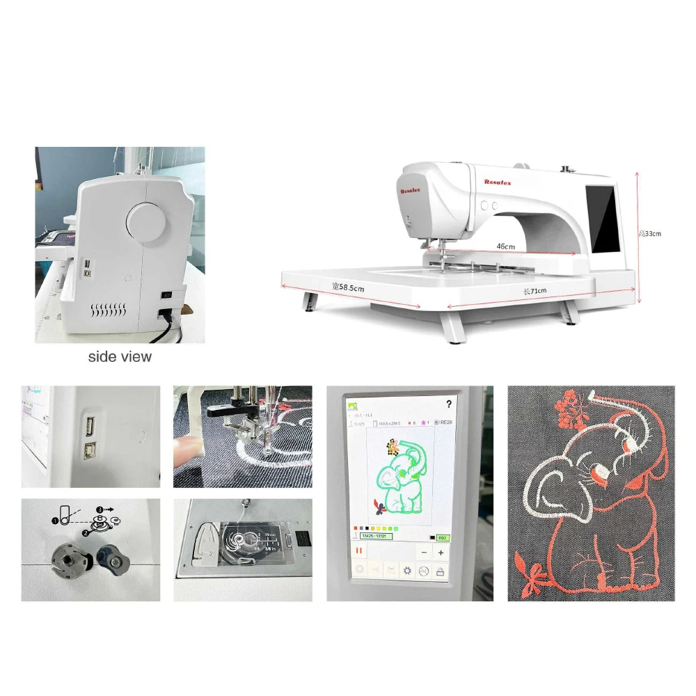 ES6 Computerized LCD Screen Automatic Domestic Embroidery Sewing Machine