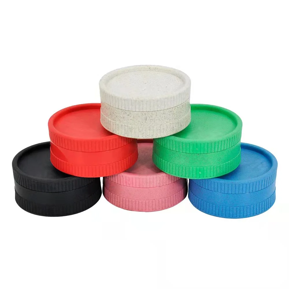 Wholesale 55mm2 Custom Logo Plant Fiber Grinders Biodegradable Tobacco