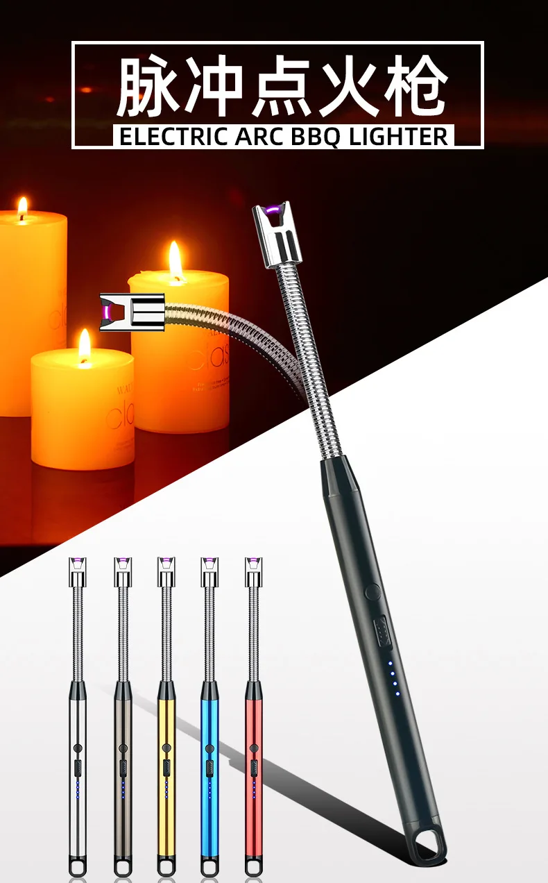 Windproof Flameless Electric Lighter Kitchen Electric Candle Lighter